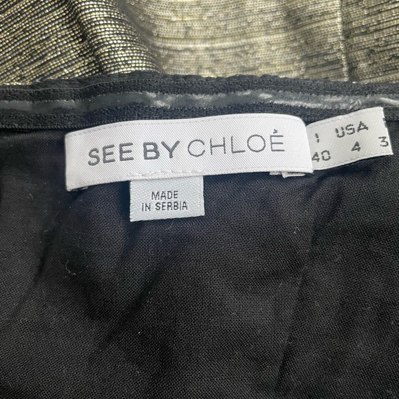 See By Chloé Strapless Tube Bodycon Metallic Party Cocktail Dress
Sz 4 - Picture 6 of 14